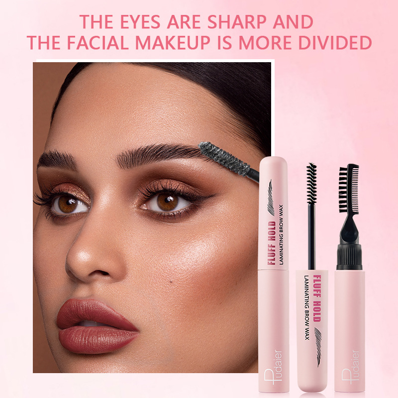European And American Double-headed With Brow Groomer Eyebrows Hair Styling Cream Colorless