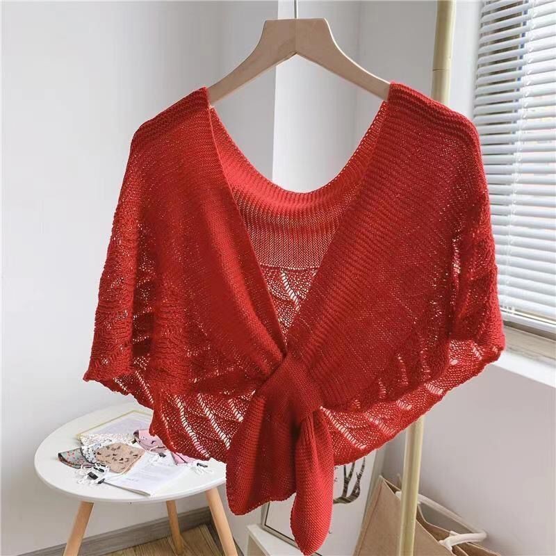Fishtail Shawl Socialite Style Cervical Support Knitted Air-conditioned Room Detachable Collar