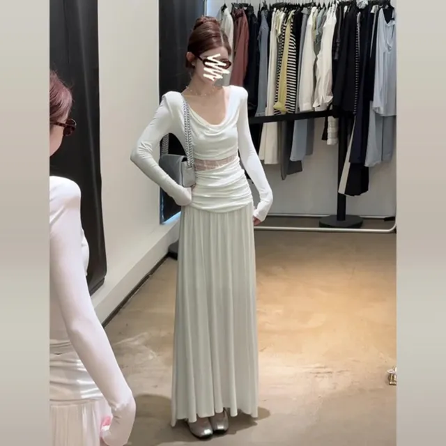 High end Lace Dress Two piece Set For Women White - Shop at LoveMi