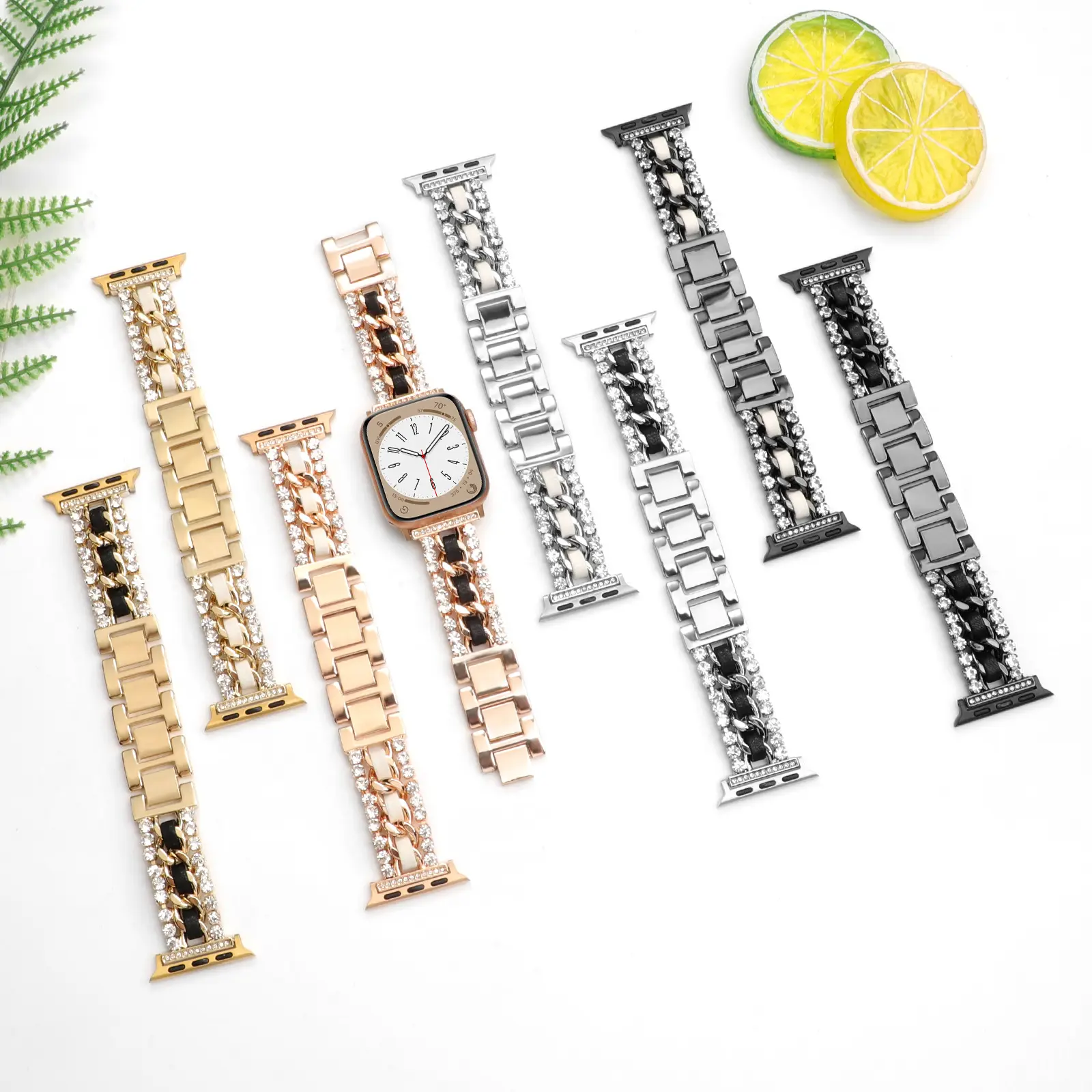 Chanel-style Leather Watch Strap