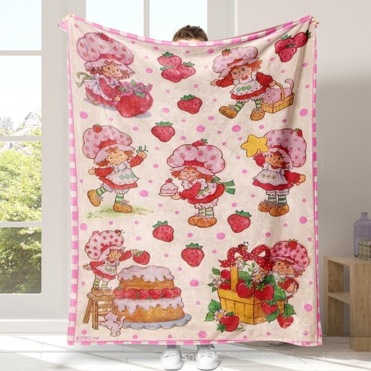 Cartoon Double-Layer Thickened Printed Flannel Blanket