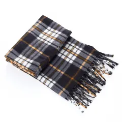 Autumn And Winter Black And White Plaid Plus-sized Thickening Thermal Men's And Women's Scarf - 5 Colors - View 1