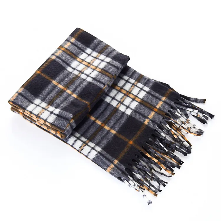 Autumn And Winter Black And White Plaid Plus-sized Thickening Thermal Men's And Women's Scarf - 5 Colours