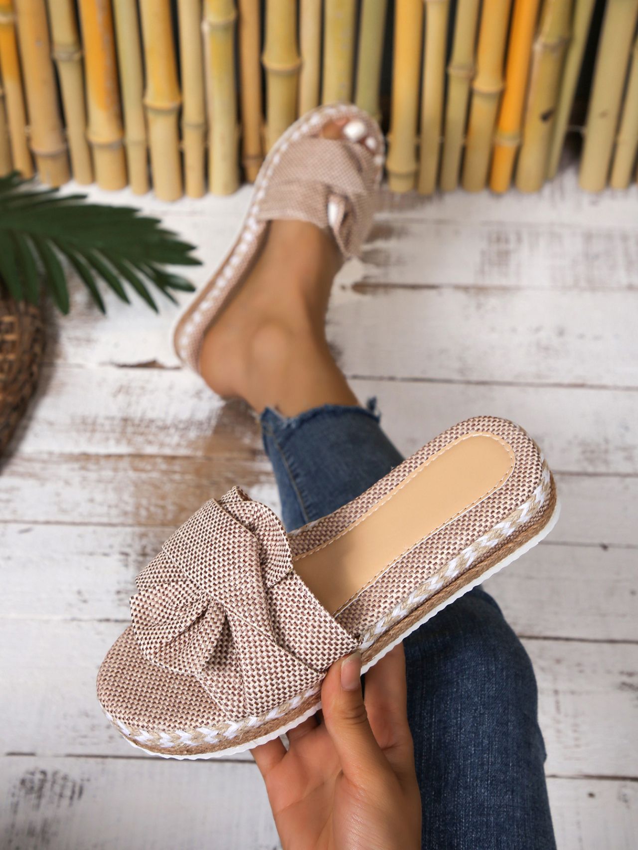 Women's Jute Rope Slippers - Color Variety - Sarah Express