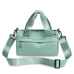 Fashion Casual Shoulder Messenger Bags Oxford Cloth Handbag - Green - View 1
