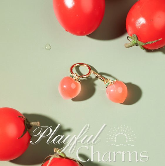 Hot Sale Fruit Series Beach Vacation Colorful Oil Necklace Earrings