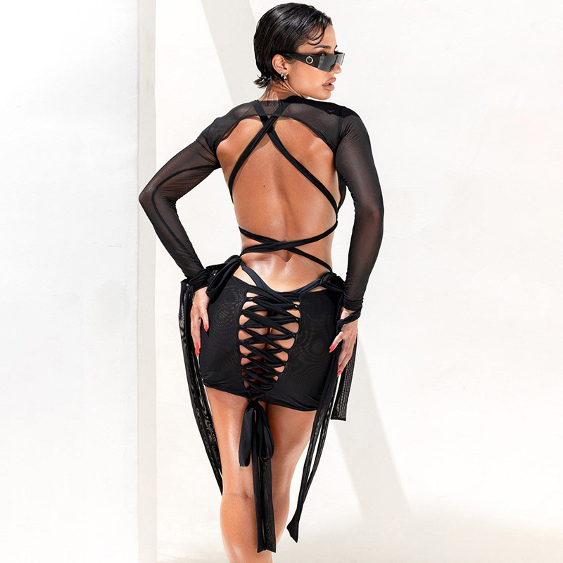 One-piece Swimsuit Female Sexy Backless Dress