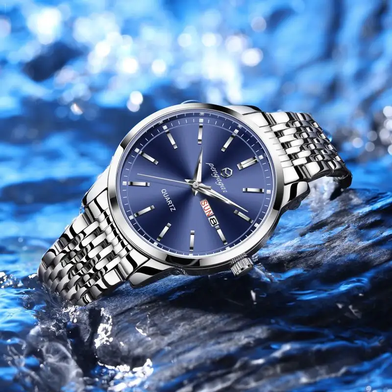 Swiss-brand Mens Watch Water-resistant Quartz Wristwatch