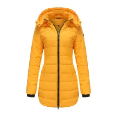 Waterproof Long-sleeved Cotton-padded Jacket - Sunflower Color - View 1