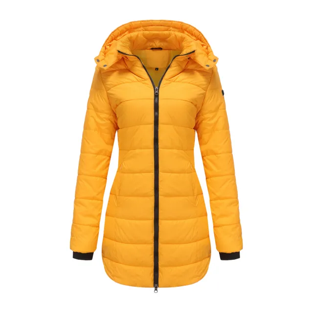 Waterproof Long sleeved Cotton padded Jacket Sunflower Color - Shop at LoveMi