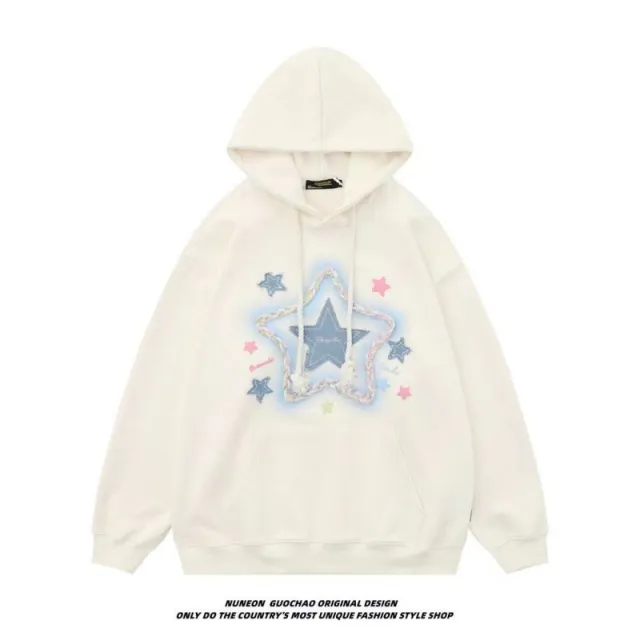 XINGX Embroidered Niche Design Hooded Sweater For Women Conventional Apricot Style - Shop at LoveMi