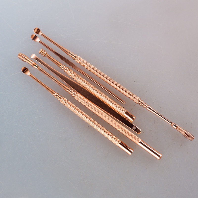 6-Piece Stainless Steel Ear Pick Set