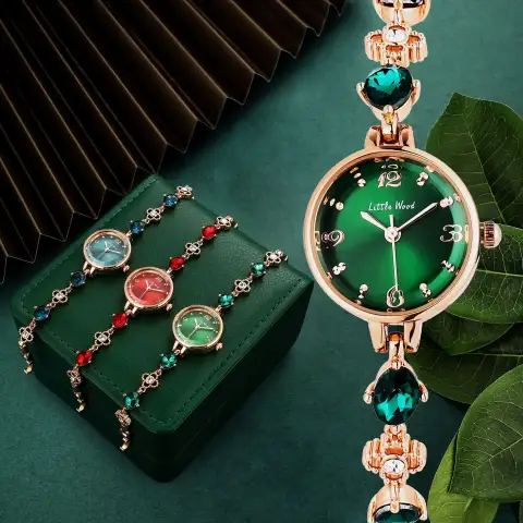 Small Green Watch Simple Elegant Women's Bracelet Gift Jade