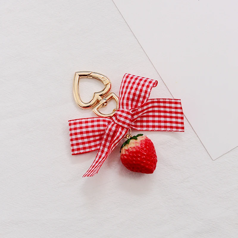 Title 2, Summer Creative Fruit Strawberry Bag Pendant. A...