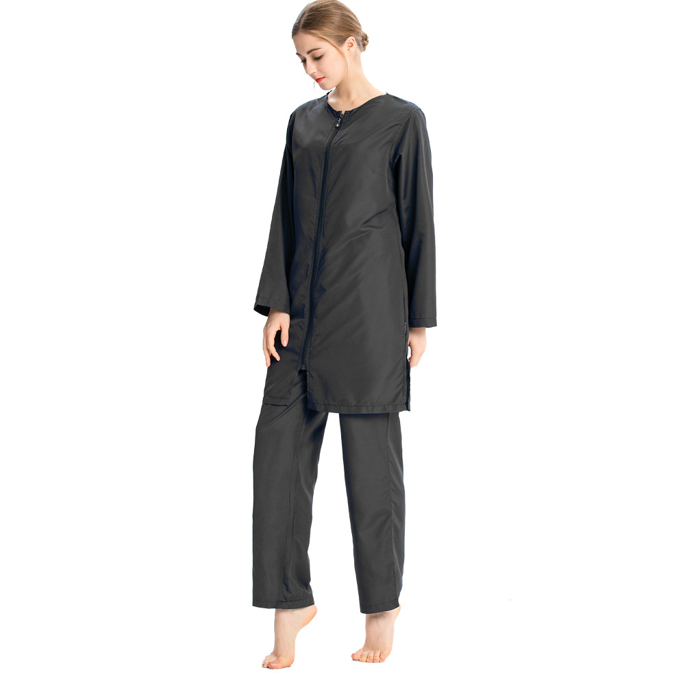 Maillot de bain conservateur ensemble trois pièces à couverture complète – Image 7