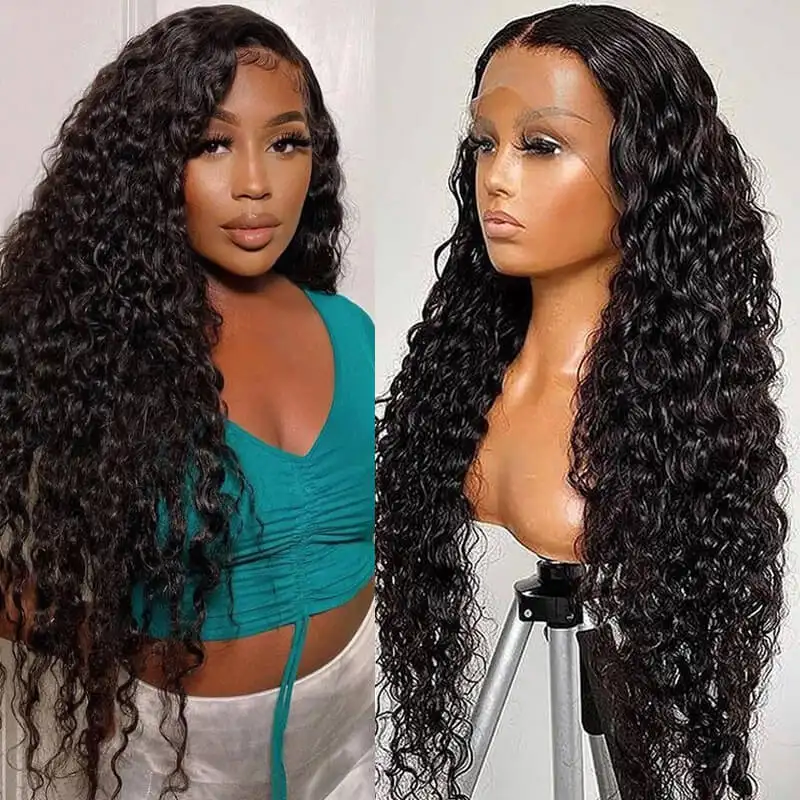 Fashionable Synthetic Headband With Black Long Curly