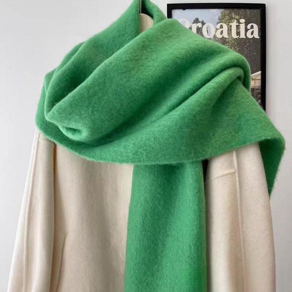Women's Wool-like Autumn And Winter Solid Color Comfortable Scarf High Quality - Image 3