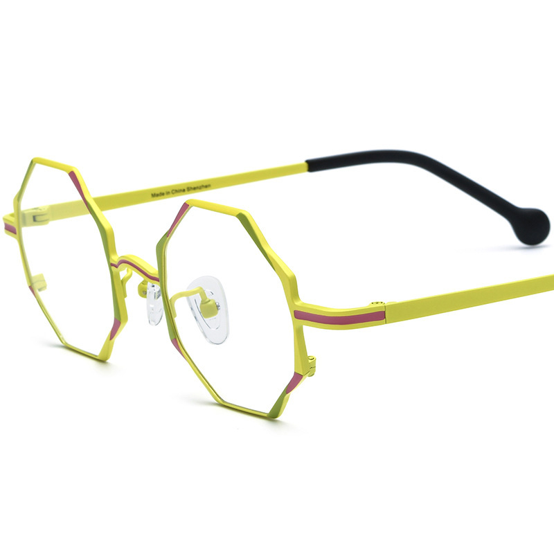 Women’s All-match Multicolor Ultra-light Pure Titanium Myopia Glasses
