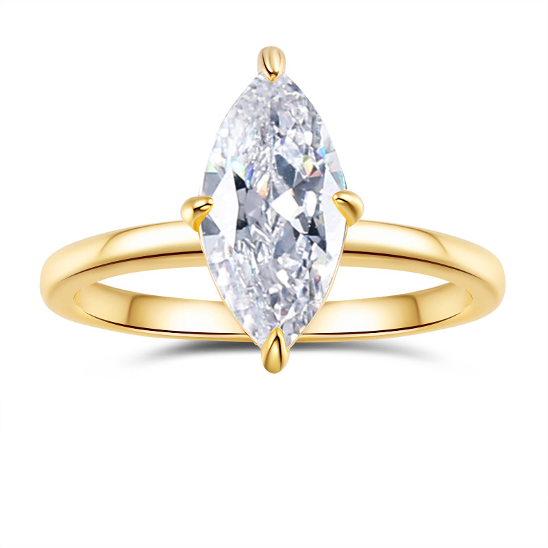 Womens Best-Selling Moissanite Casual Ring thumbnail 4