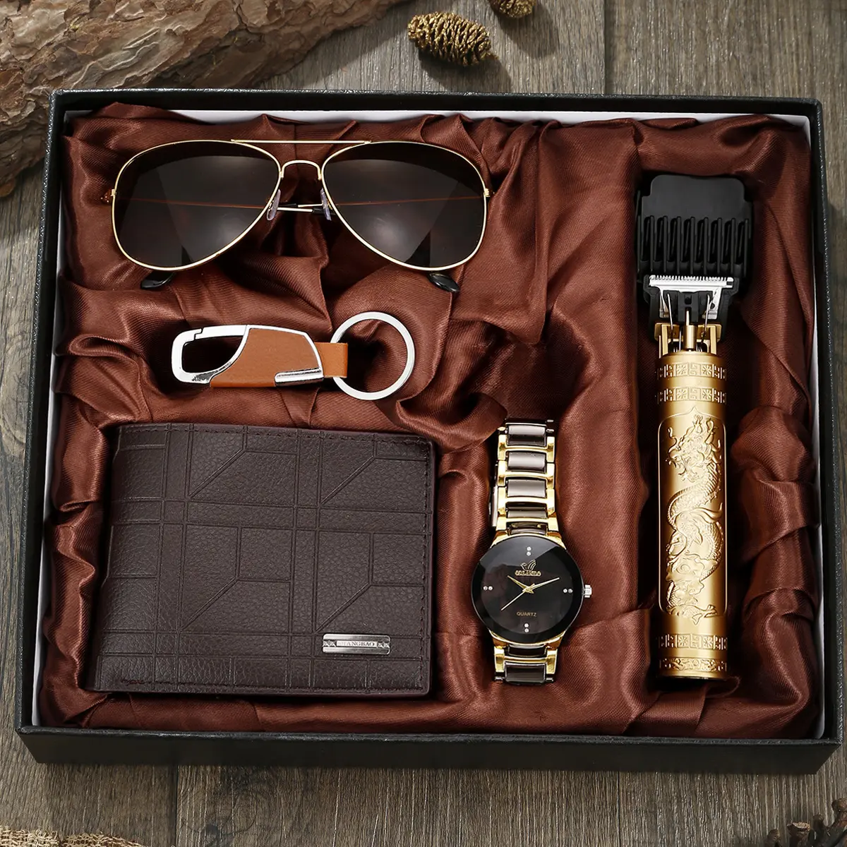 Steel Belt Quartz Watch Personality Wallet Shaver