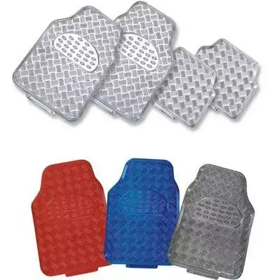 Car Aluminum Film Foot Mat Universal Non-slip