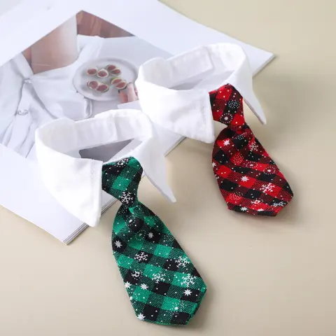 Pet Tie Saliva Towel British Style Gentleman