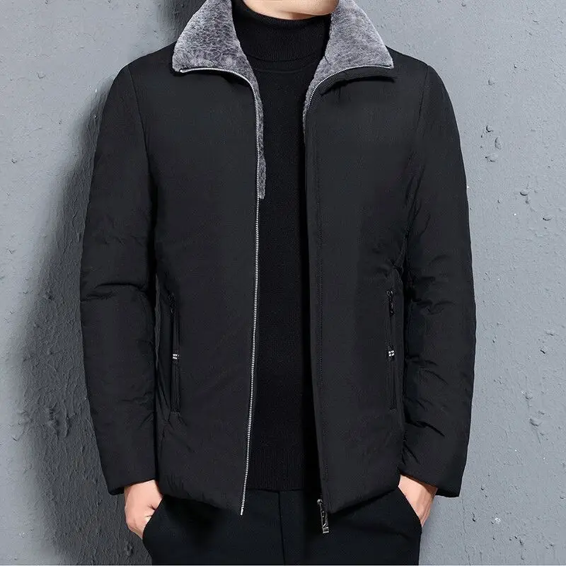 Mid-length Cotton-padded Coat For Middle-aged And Older