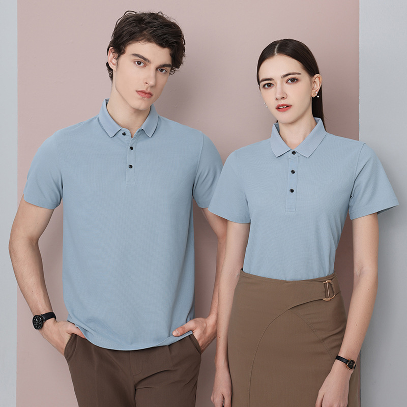 Cotton Short-sleeved Cultural Business Polo Shirt