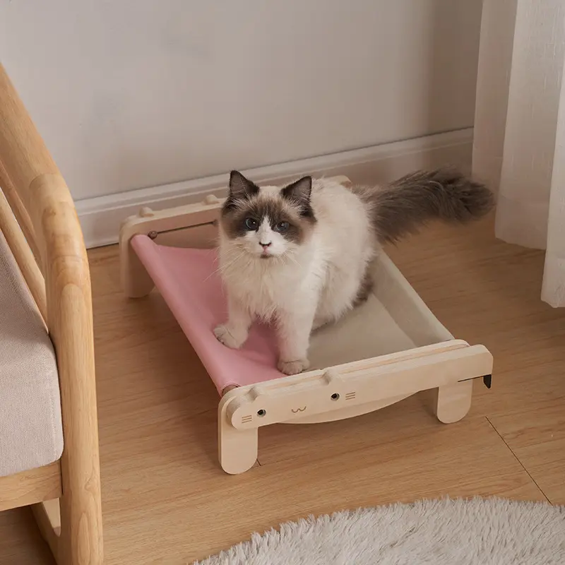 Solid Wood Pet Bed Dog Four Seasons