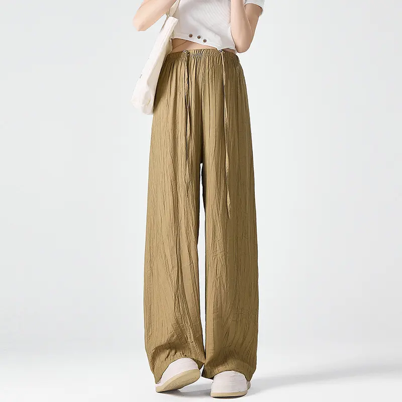 Maternity Pants Summer Drawstring Leisure Straight-leg