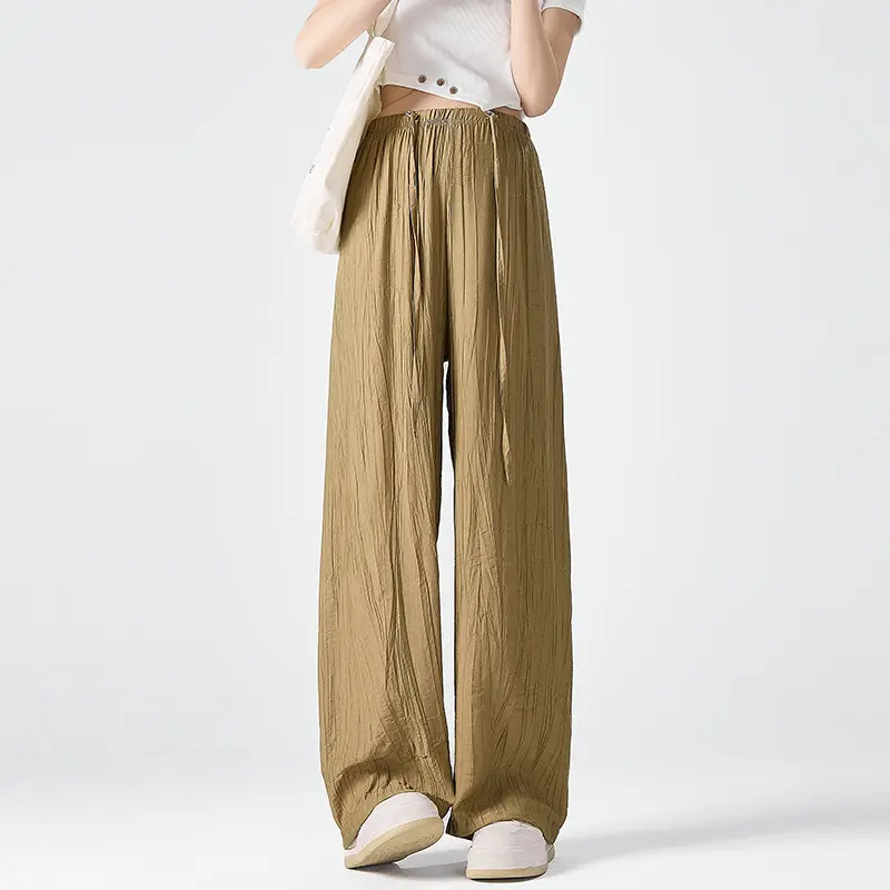 Maternity Pants Summer Drawstring Leisure Straight-leg