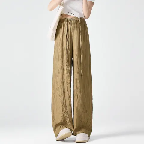 Maternity Pants Summer Drawstring Leisure Straight-leg