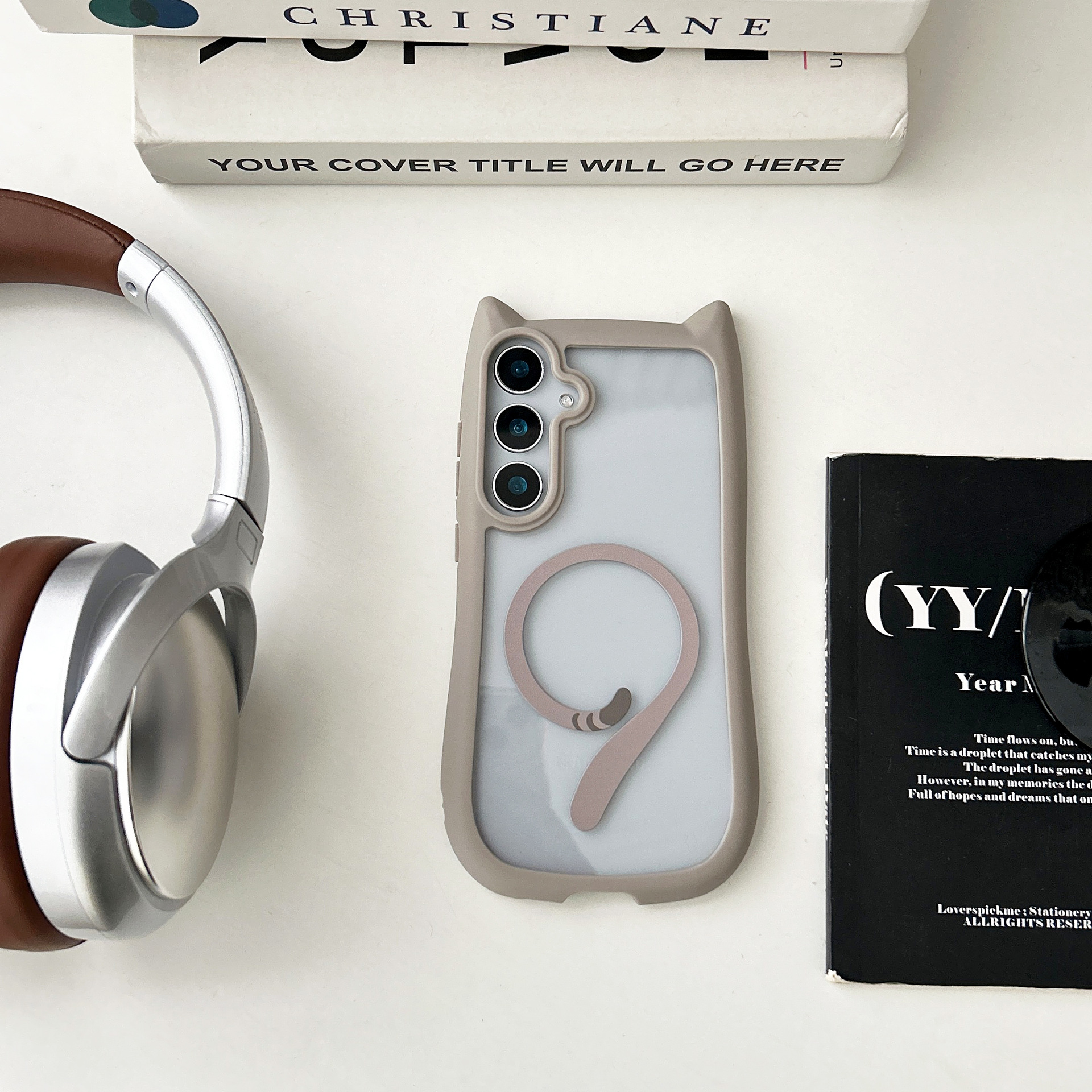 Personalized Cat Ears Magnetic Phone Case