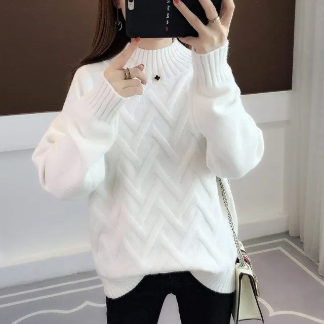 Idle Style Fashion Knit Top Women White - Shop at LoveMi