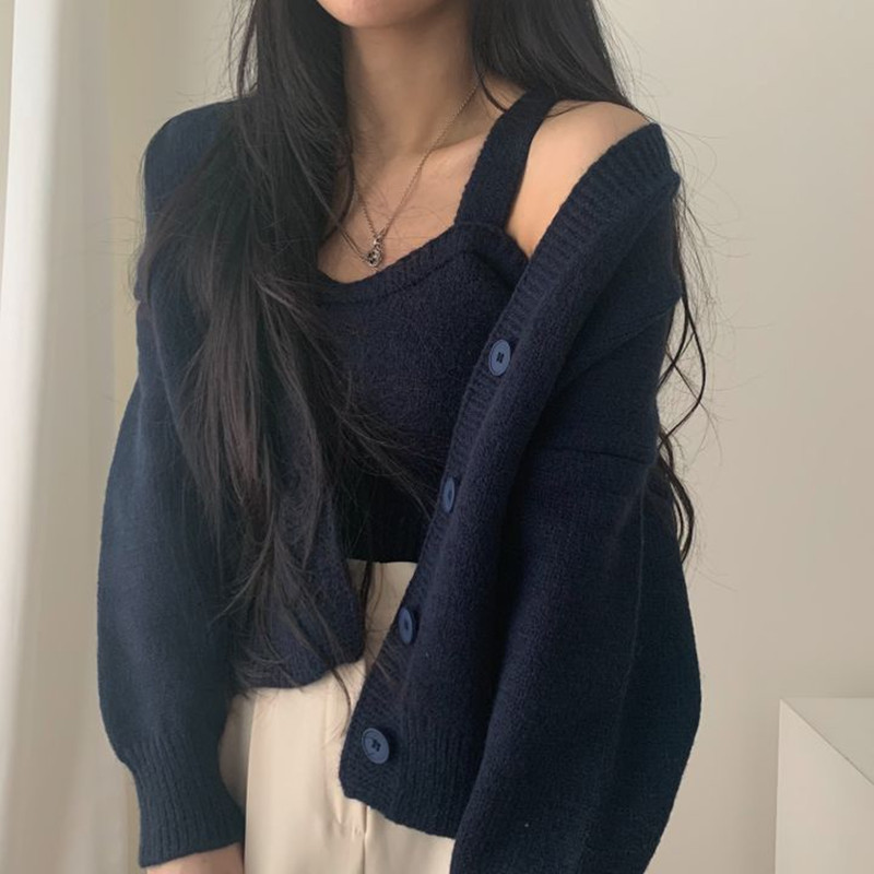 Female Inner Suspender Vest Two-piece Set