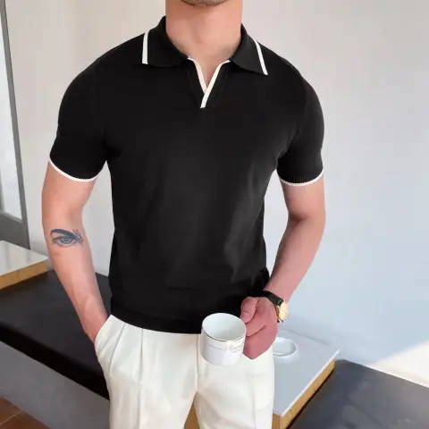 Casual Polo Collar Shirt for Men