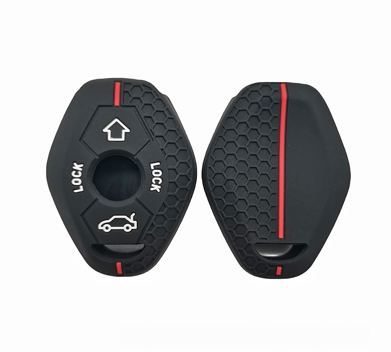 Honeycomb Pattern Silicone Car Key Set - Image 4