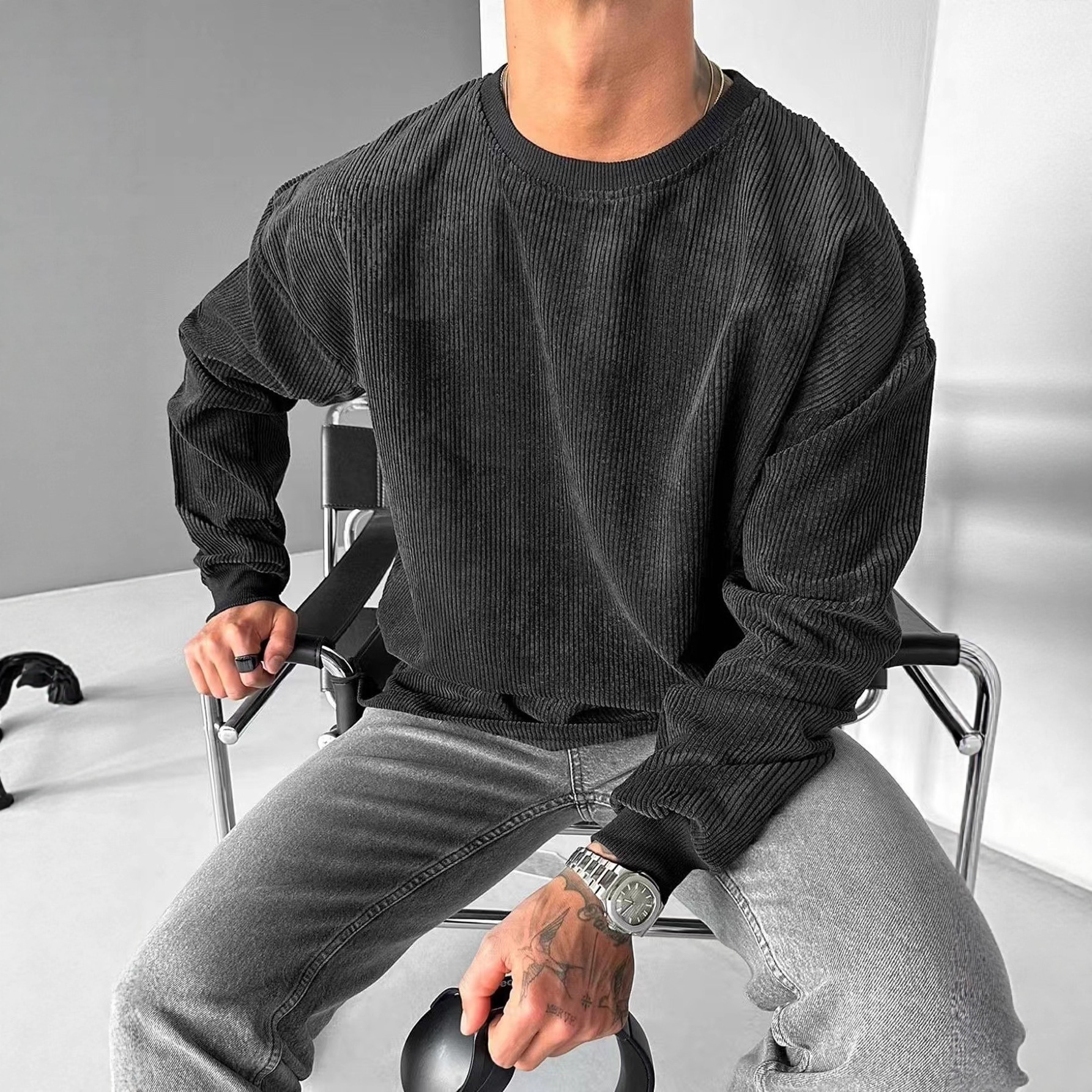 $17.20 Casual Trends Round Neck Sweater Long Sleeve