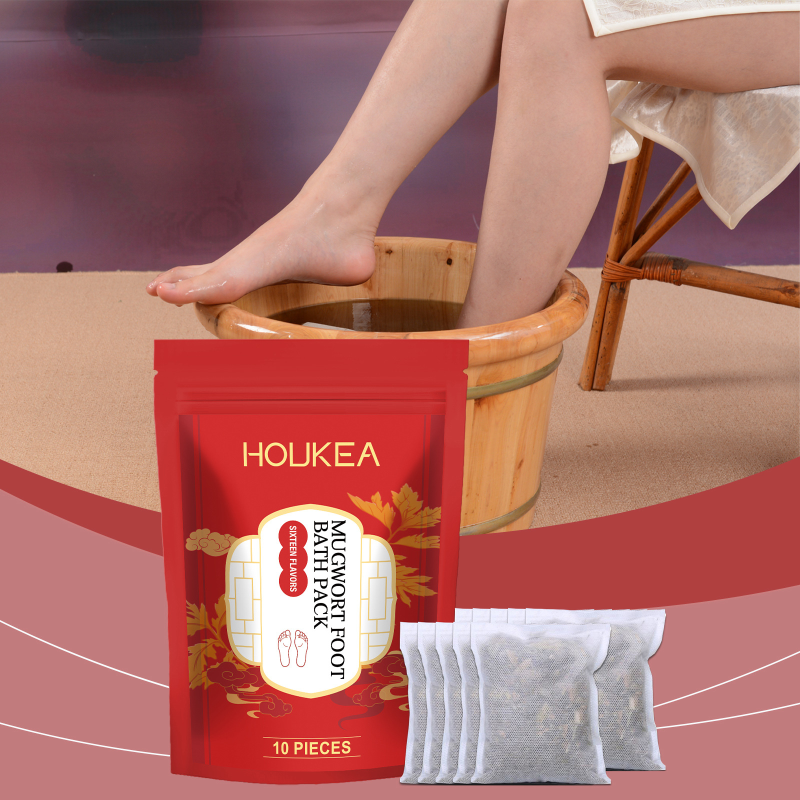 Herbal Lavipeditum Bags Comfortable Daily Gentle Cleaning