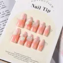 Ice Crystal Multilayer Bow Nail Tip 3 Dstereo Nail Sticker view 6