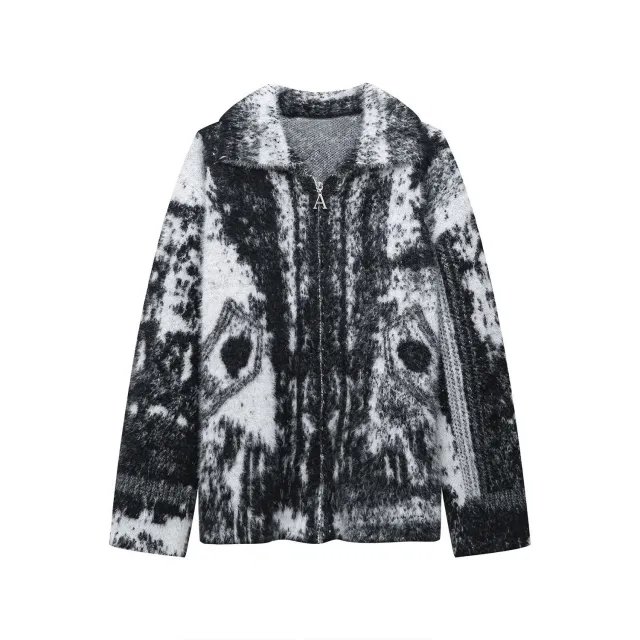 Winter New Niche Thickened Sweater Coat Black - Shop at LoveMi