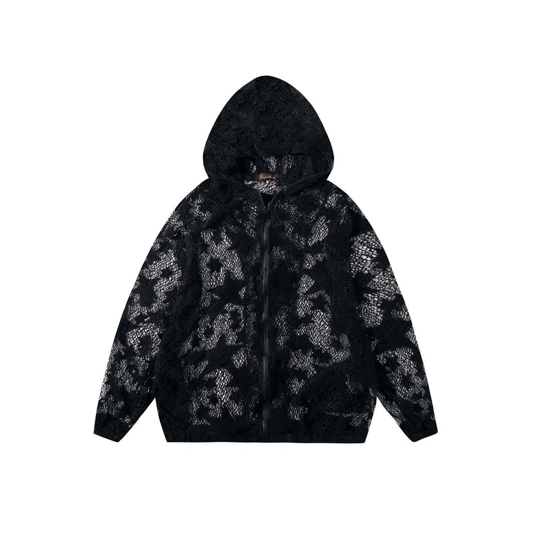 Women's American Retro Simple Loose Hooded Coat