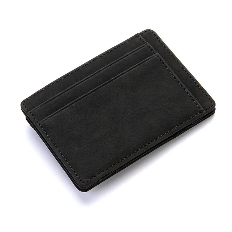 PU Creative Magic Wallet Flip Card Holder Men's Lady's Wallet Zipper Coin Purse Short – image 6