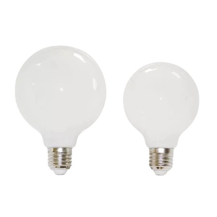 Milky White LED Glass Bulb Warm White Light Source - Image 11