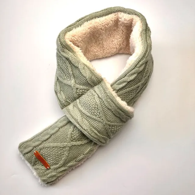USB Electric Heating Scarf Knitted Jacquard Green - Shop at LoveMi