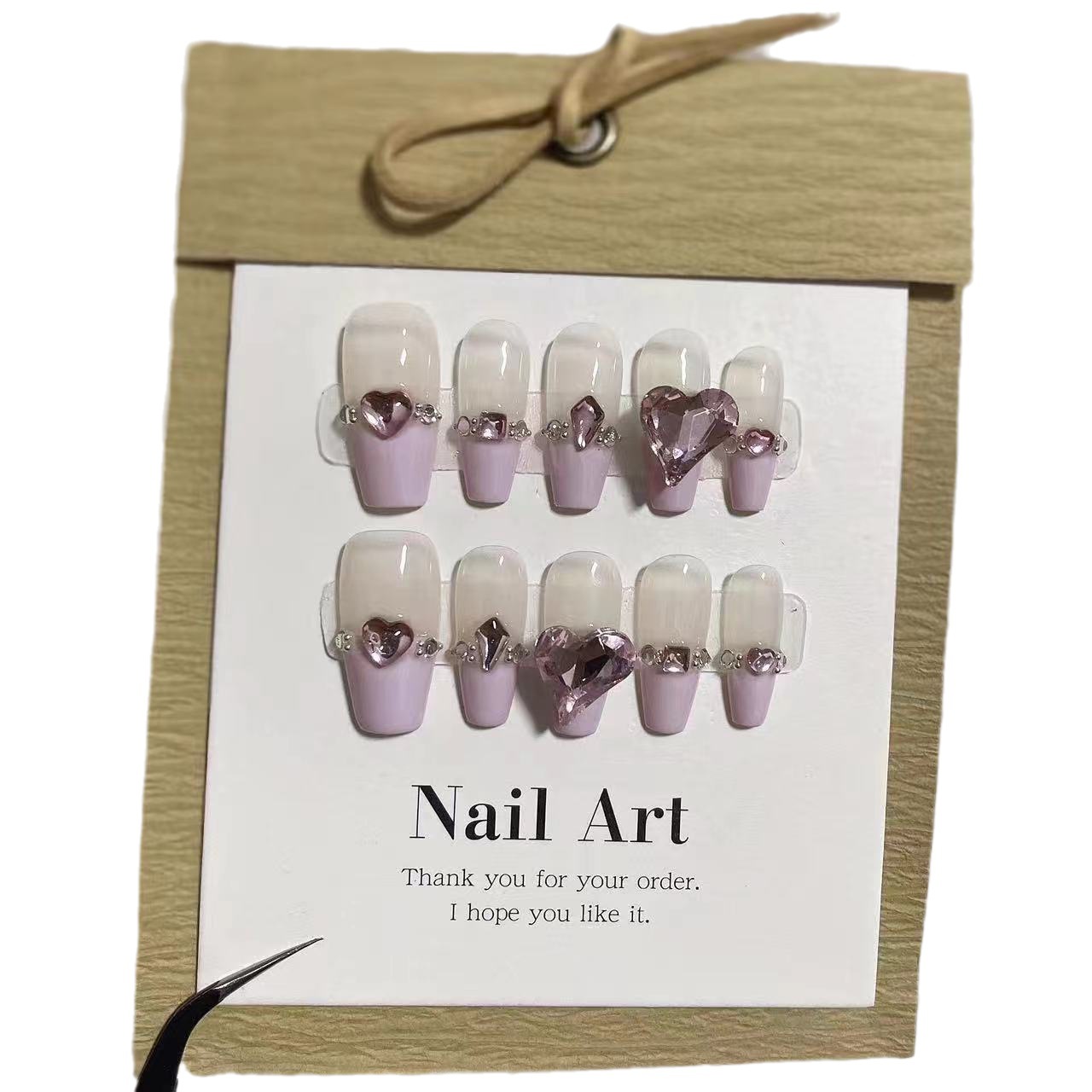 Cute Sweet Handmade Wearable Nail Enhancement Detachable