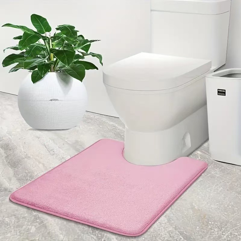 Flannel Thick Memory Foam Mat Bathroom Non-slip Door Mat