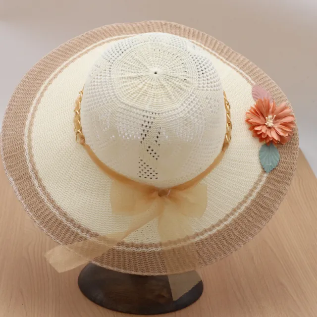 New Washing Cap Women's Summer Korean Style Outdoor Sunshade Sun Protection Hat Chain Khaki - Shop at LoveMi