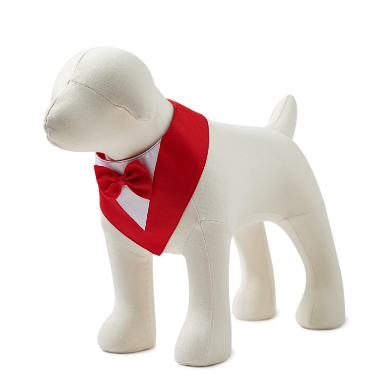 Pet Suit Triangular Binder Bow Saliva Towel - Image 8