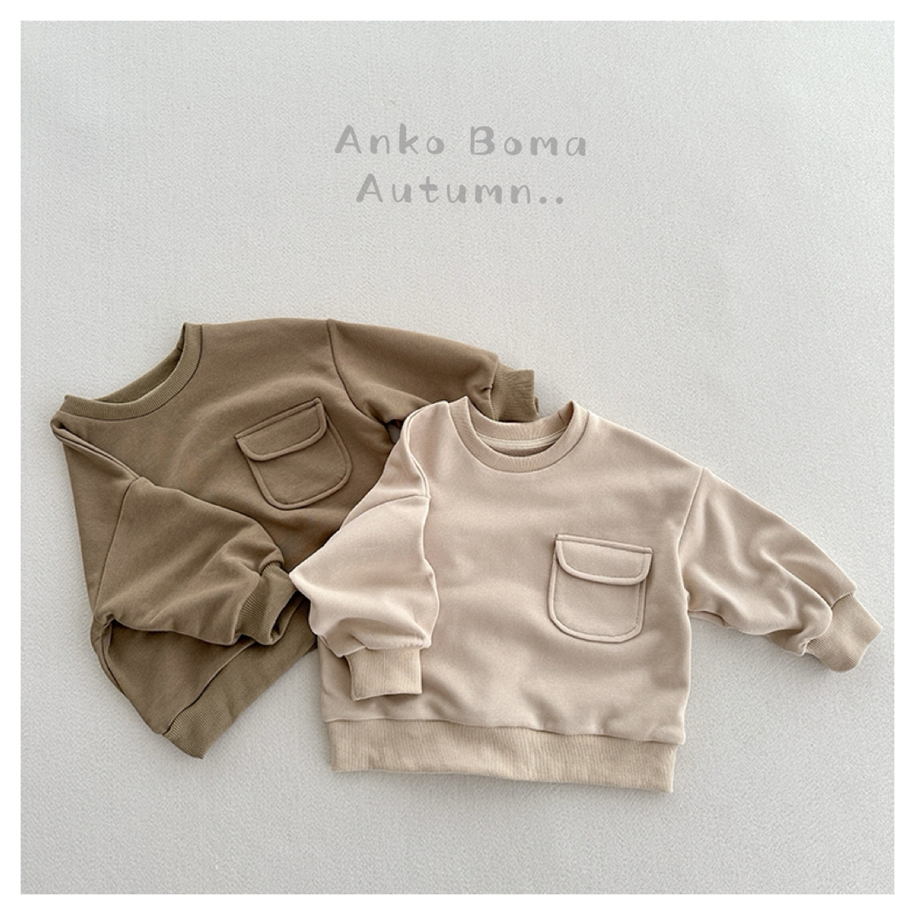 Loose Pockets Solid Color Pullover